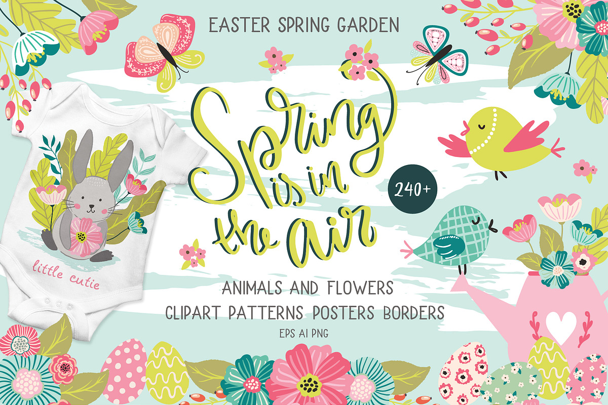 Graphic Bundle clipart & pattern, a Background Graphic by Cozy pattern shop (Photo 11 of 37)