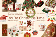 Watercolor Christmas Posters, an Illustration by KlymchukArtworks (Thumbnail 1 of 9)