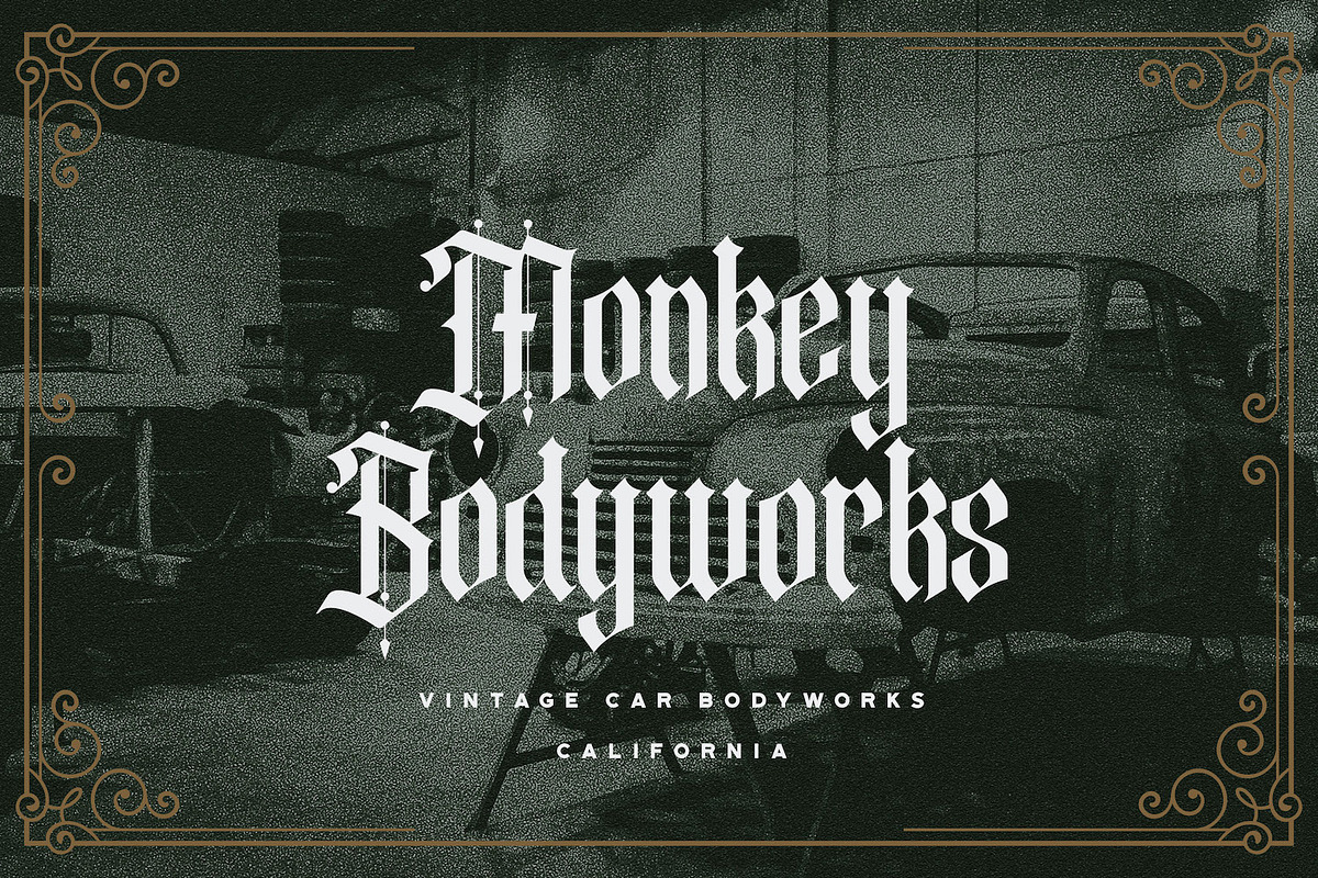 Steffany Wolfeng - Blackletter Font, a Blackletter Font by StringLabs (Photo 6 of 10)