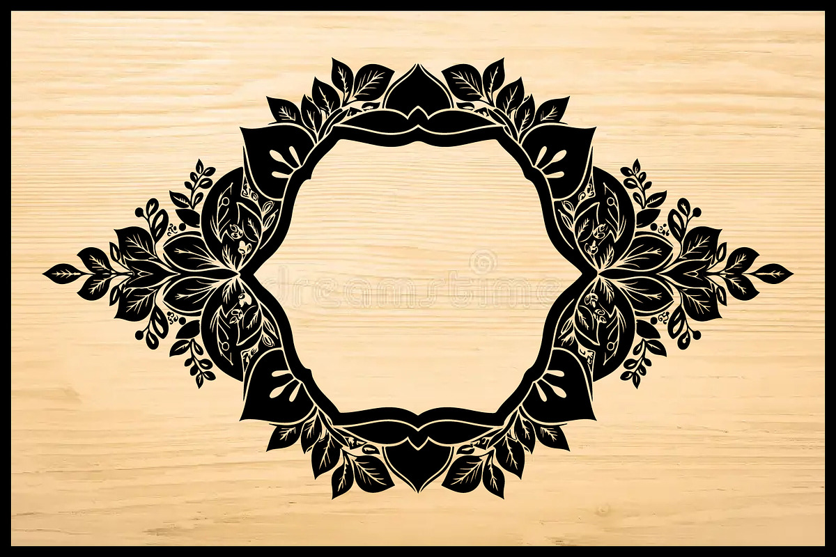Ornate Vintage Black Frame Vector Se, an Illustration by BIPLOB EXPERT (Photo 3 of 4)