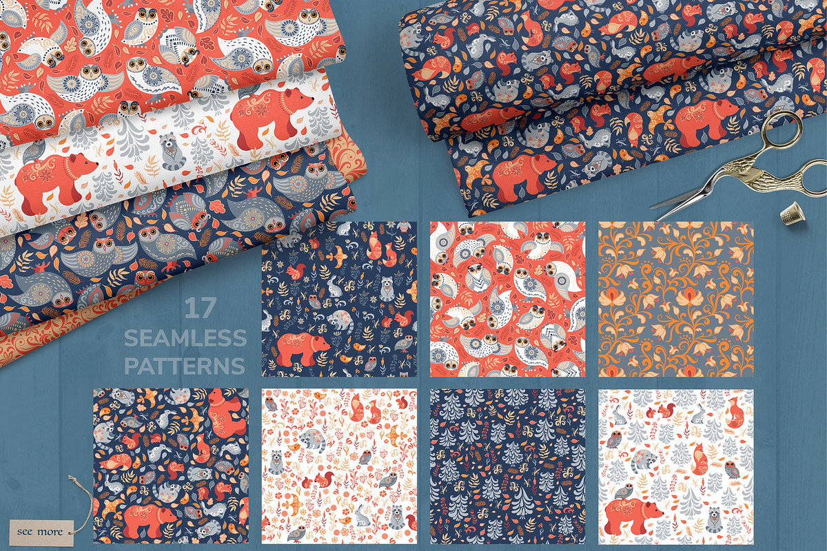 160 Hand Drawn Vector Elements, an Animal Illustration by Irina Skaska (Photo 2 of 13)