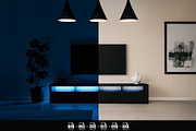 Modern LED Laser-Cut TV Shelf Bundle, a Furniture 3D Model by DoubleVision (Thumbnail 1 of 4)