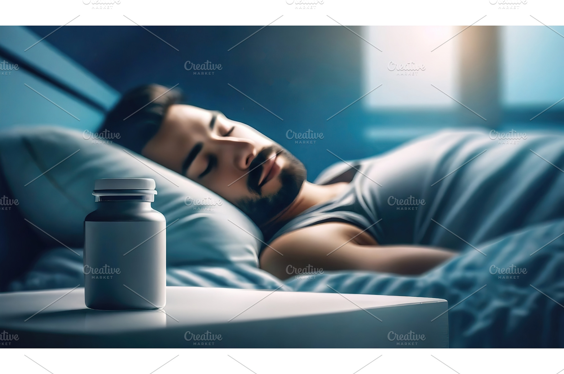 Person sleeping peacefully in bed, a Health & Medical Photo by Igor Tichonow