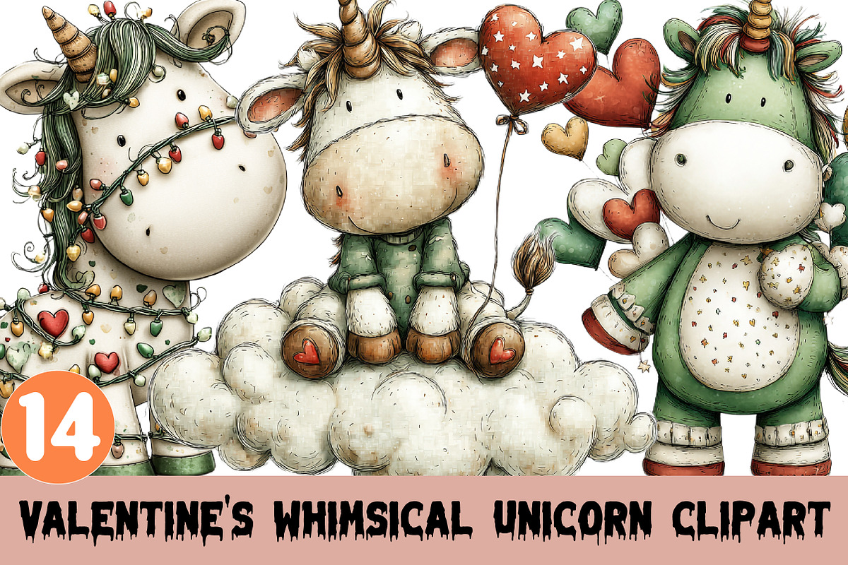 Valentine's Whimsical Unicorn, a Graphic by CitraGraphics (Photo 1 of 4)