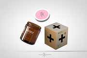 Amber Cosmetics Jar & Box Mock-Up, a Product Mockup by TSOBG (Thumbnail 13 of 18)