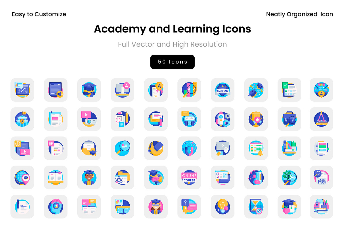 Academy and Learning Icons, a Solid Icon by Wencory (Photo 2 of 2)