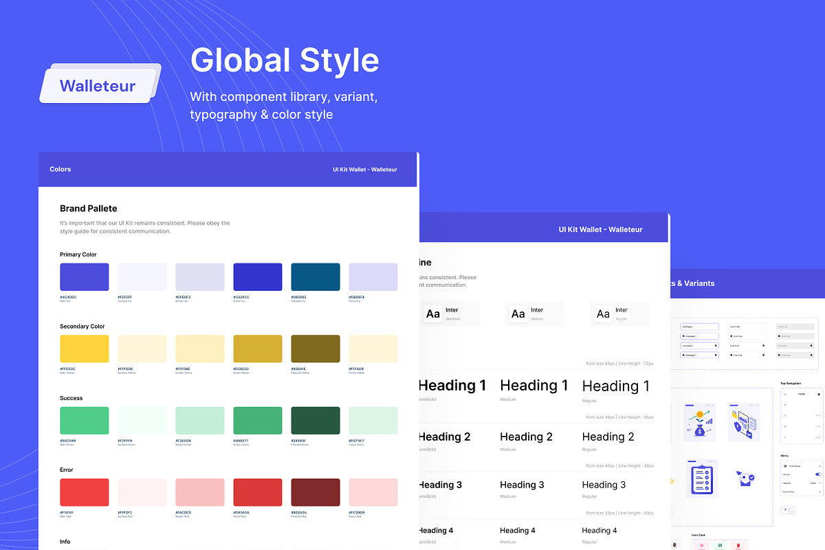 Walleteur - Wallet Mobile App, an UI Kit Template by Elux Space (Photo 3 of 6)
