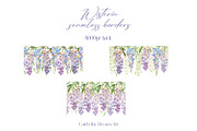 Wisteria Tea Party Watercolor, a Decorative Illustration by Catch the Dream Art (Thumbnail 10 of 13)