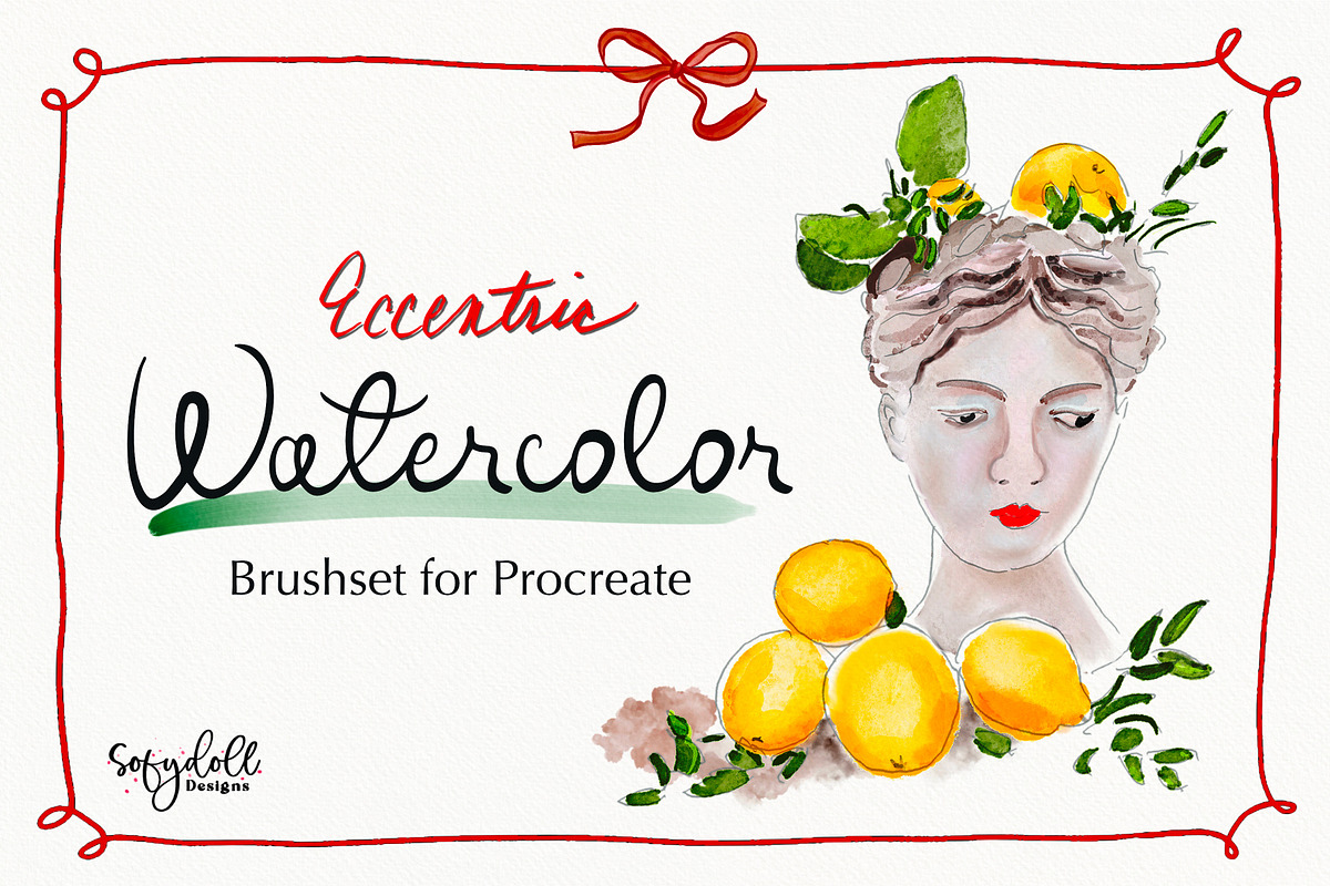 Eccentric Watercolor for Procreate, a Brush Add-On by Sofydoll Designs (Photo 1 of 8)