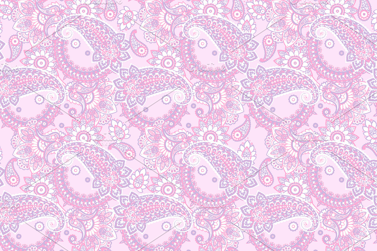 3 seamless paisley ethnic patterns, a Pattern Graphic by antalogiya (Photo 3 of 4)
