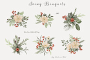 Watercolor Woodland Christmas, an Animal Illustration by Jenteva Art (Thumbnail 6 of 14)