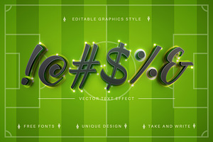 Soccer - Editable Text Effect