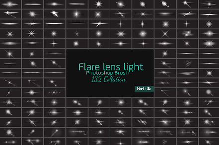 132 Photoshop Brush Lens Bundle, a Brush Add-On by MRI STUDIO