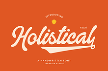 Holistical - A Handwitten Font
