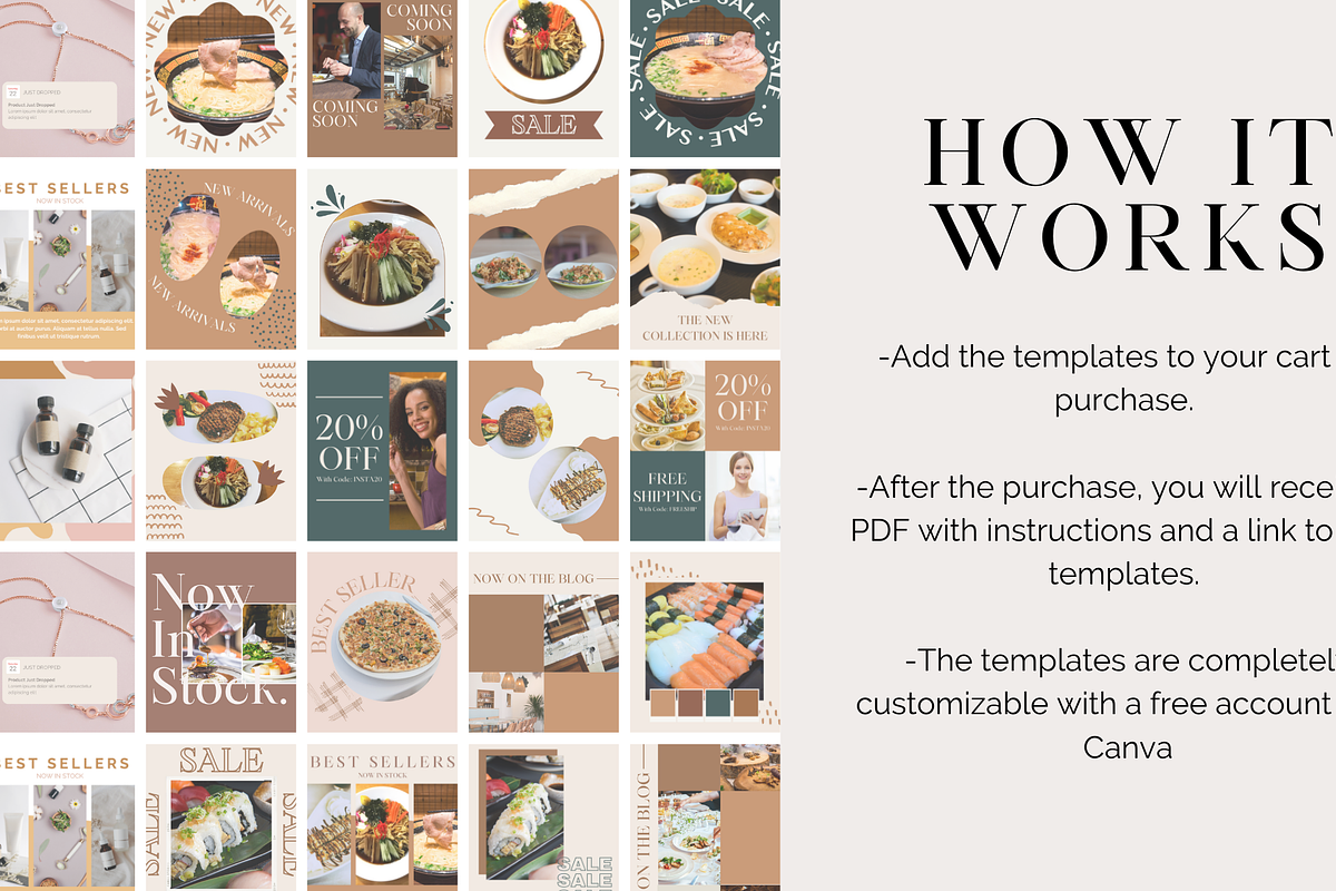 Restaurant Instagram Templates, a Social Media Template by Social Assumptions (Photo 3 of 9)