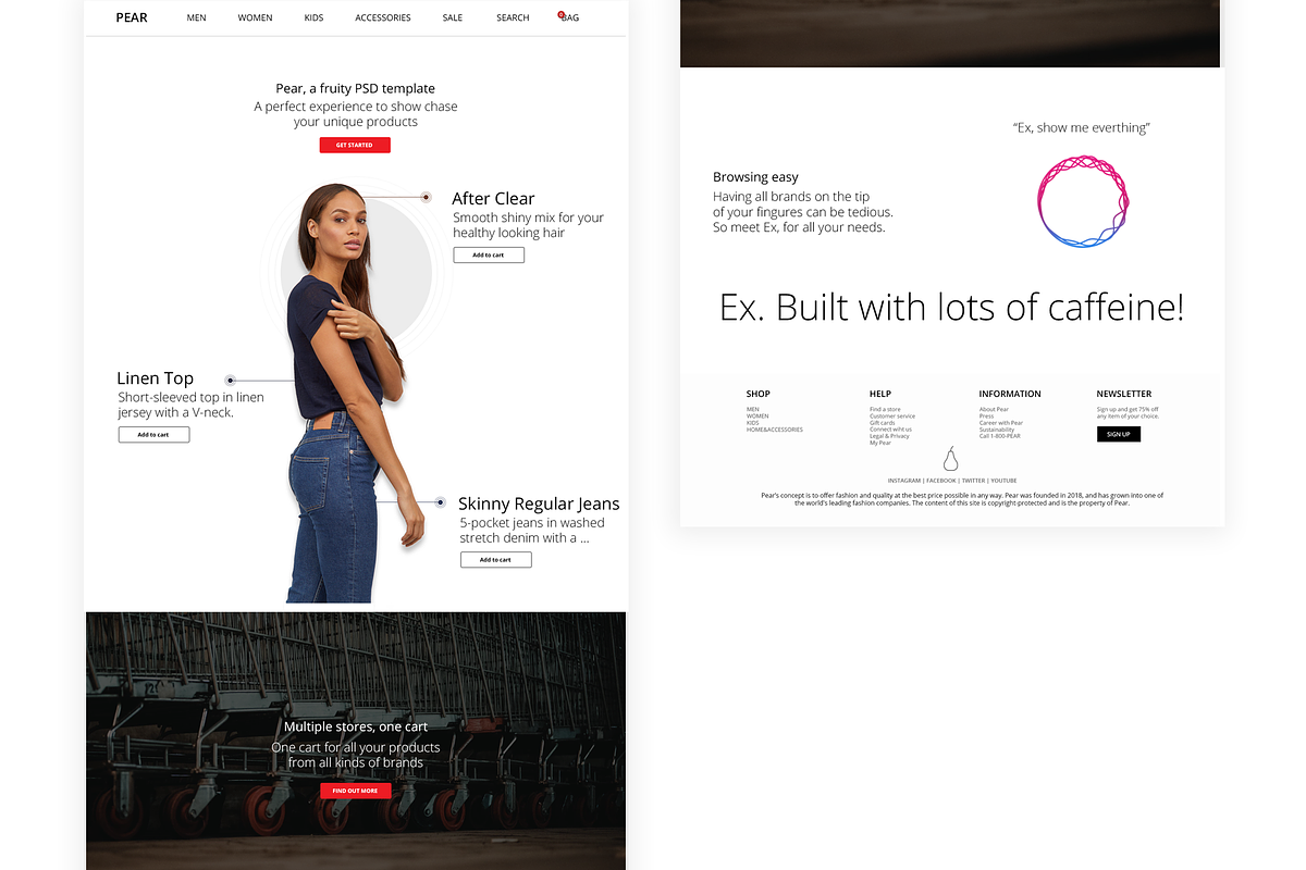 Pear - PSD Ecommerce Template, a Templates & Theme by S&C Market (Photo 2 of 5)