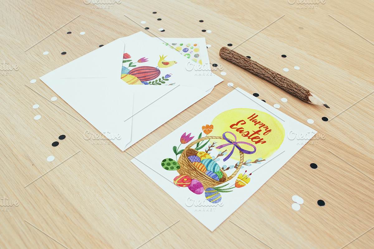 Watercolor bright Easter, a Food Illustration by Kattarina Po (Photo 6 of 9)