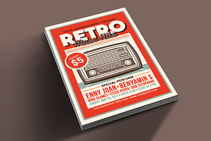 Retro Music Hits Flyer