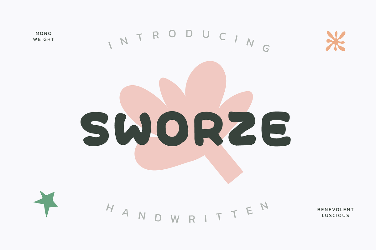 Sworze Font, a Handwritten Font by baqoos (Photo 1 of 8)