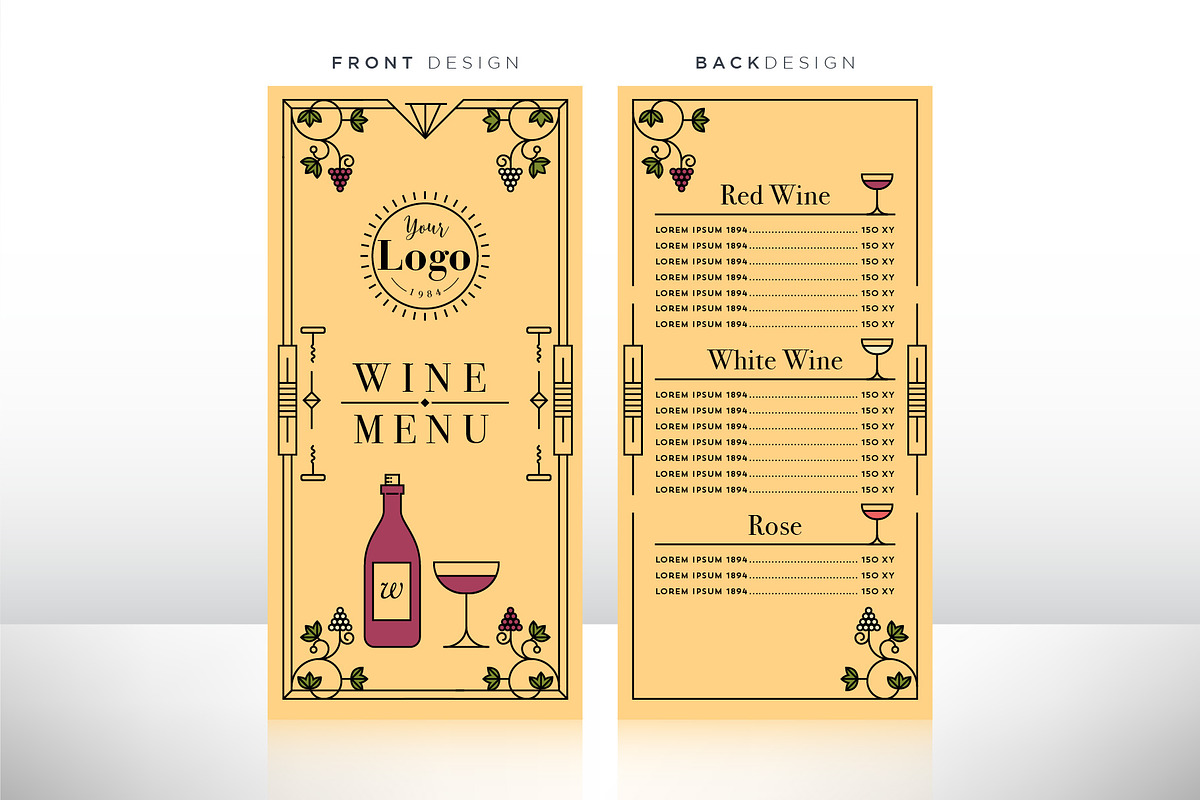 90 Linear Style Menu Designs, a Templates & Theme by Kursat Unsal (Photo 6 of 23)