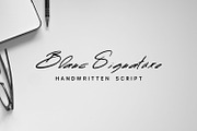 Blanc Signature, a Script Font by Marcelo Inez (Thumbnail 1 of 6)