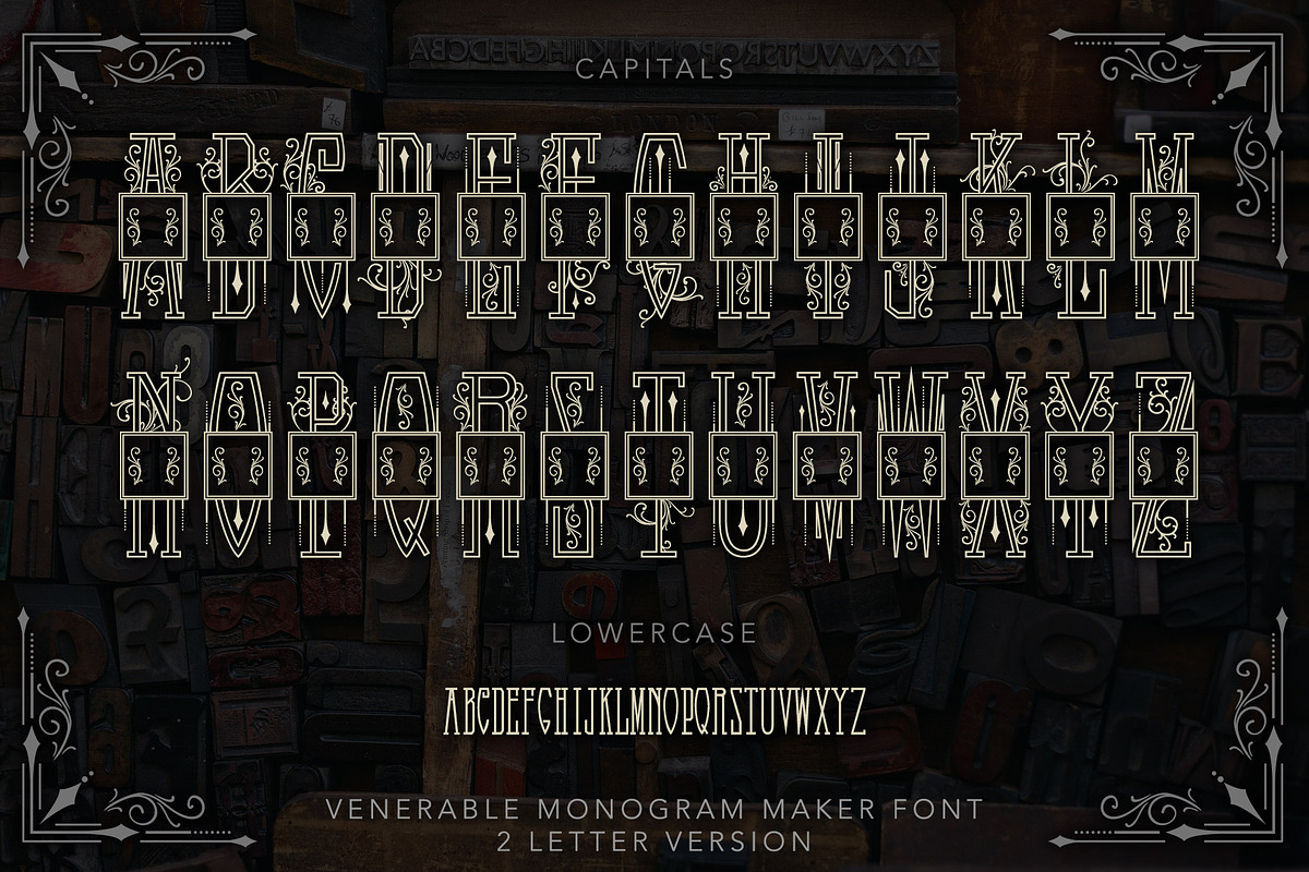 Venerable Monogram Maker Font preview 5
