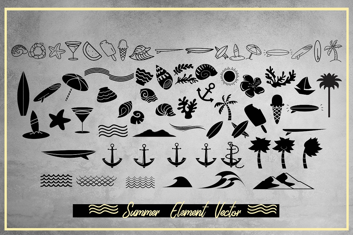 Summer & Nautical Design Pack, an Illustration by Rustype (Photo 3 of 6)