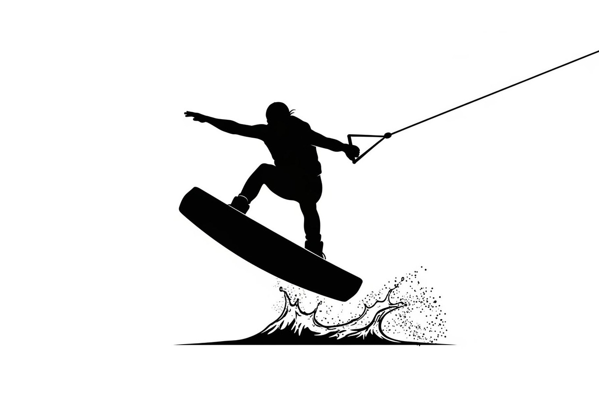 Water Ski Silhouette Vector Bundle, an Illustration by Designs_River (Photo 32 of 51)