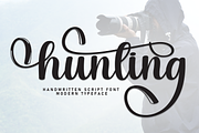 Hunting | Script Font, a Handwritten Font by Scratchones (Thumbnail 1 of 9)