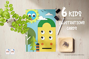 Cute Kids illustration posters. Art., a Decorative Illustration by KENO Mascots (Thumbnail 3 of 5)