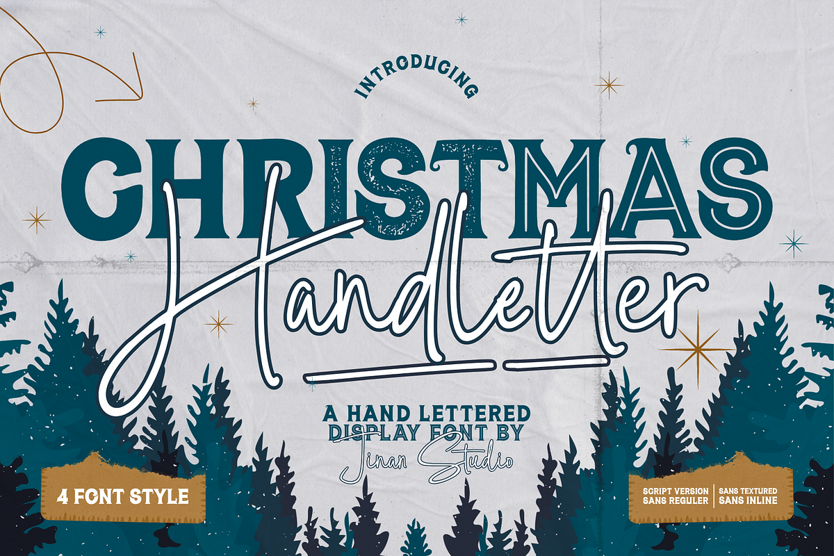 Christmas Handletter, a Handwritten Font by Ainun Jinan (Photo 1 of 9)