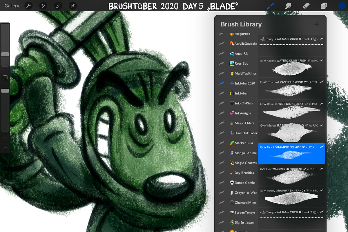 Georg's BrushTober 150+ Brushes Pack, a Brush Add-On by Georg's Procreate Brushes (Photo 19 of 21)