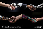 Robot and human handshake. 25 images, a Technology Illustration by Handmadefont (Thumbnail 6 of 10)