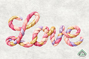 Glitter Crochet Yarn Valentine Png, an Illustration by Craft Nest (Thumbnail 1 of 4)