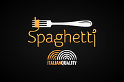 Spaghetti Pasta On Fork Label., an Object Illustration by PushLogo (Thumbnail 2 of 3)