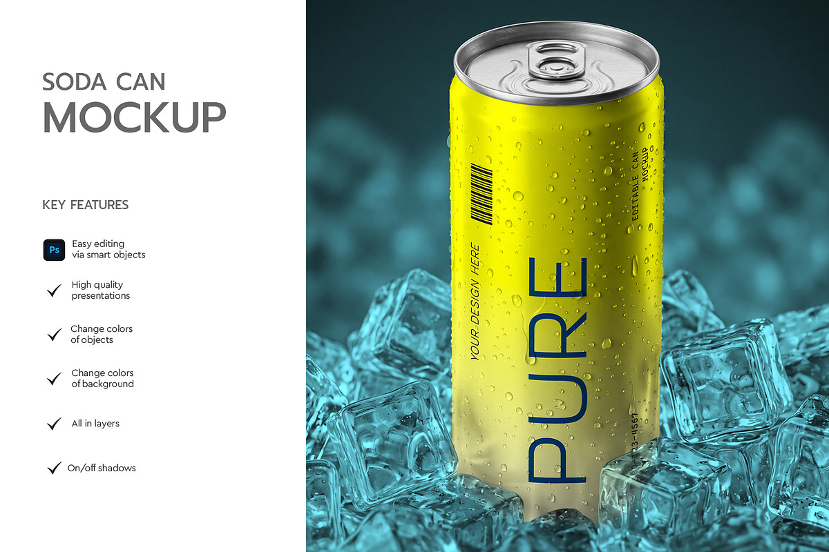 Soda Can Mockup Bundle, a Packaging Mockup by graphypix (Photo 4 of 14)