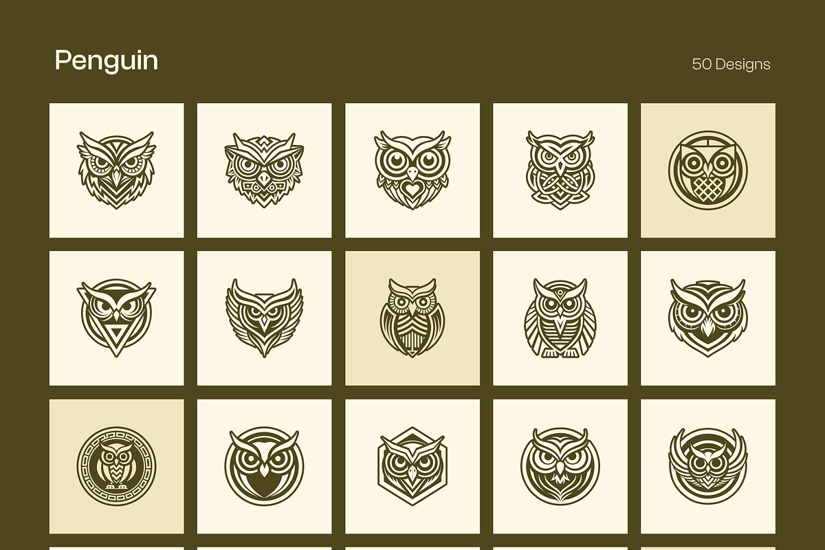 1500 Bird Logo Art Set, a Solid Icon by Creative Stall (Photo 36 of 38)