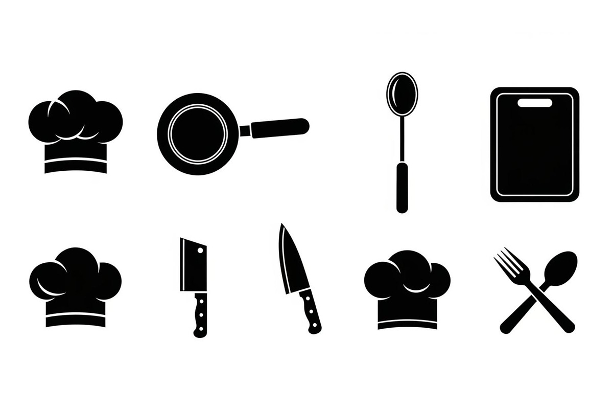 Kitchen Cooking Icon Vector Bundle, an Illustration by jahid234 (Photo 47 of 51)