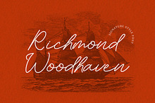 Richmond Woodhaven Signature Font