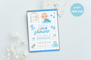 Blue Baby Shower Invitation Template, an Invitation Template by SimoDigitalArt (Thumbnail 7 of 10)