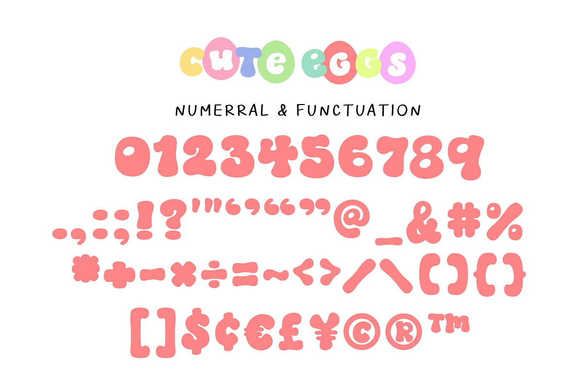 Cute Eggs Font, a Handwritten Font by KengGraphic (Photo 6 of 10)