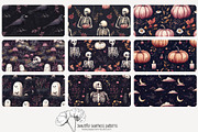 70 purple Halloween seamless pattern, a Pattern Graphic by Poppy Lane Studio (Thumbnail 5 of 10)