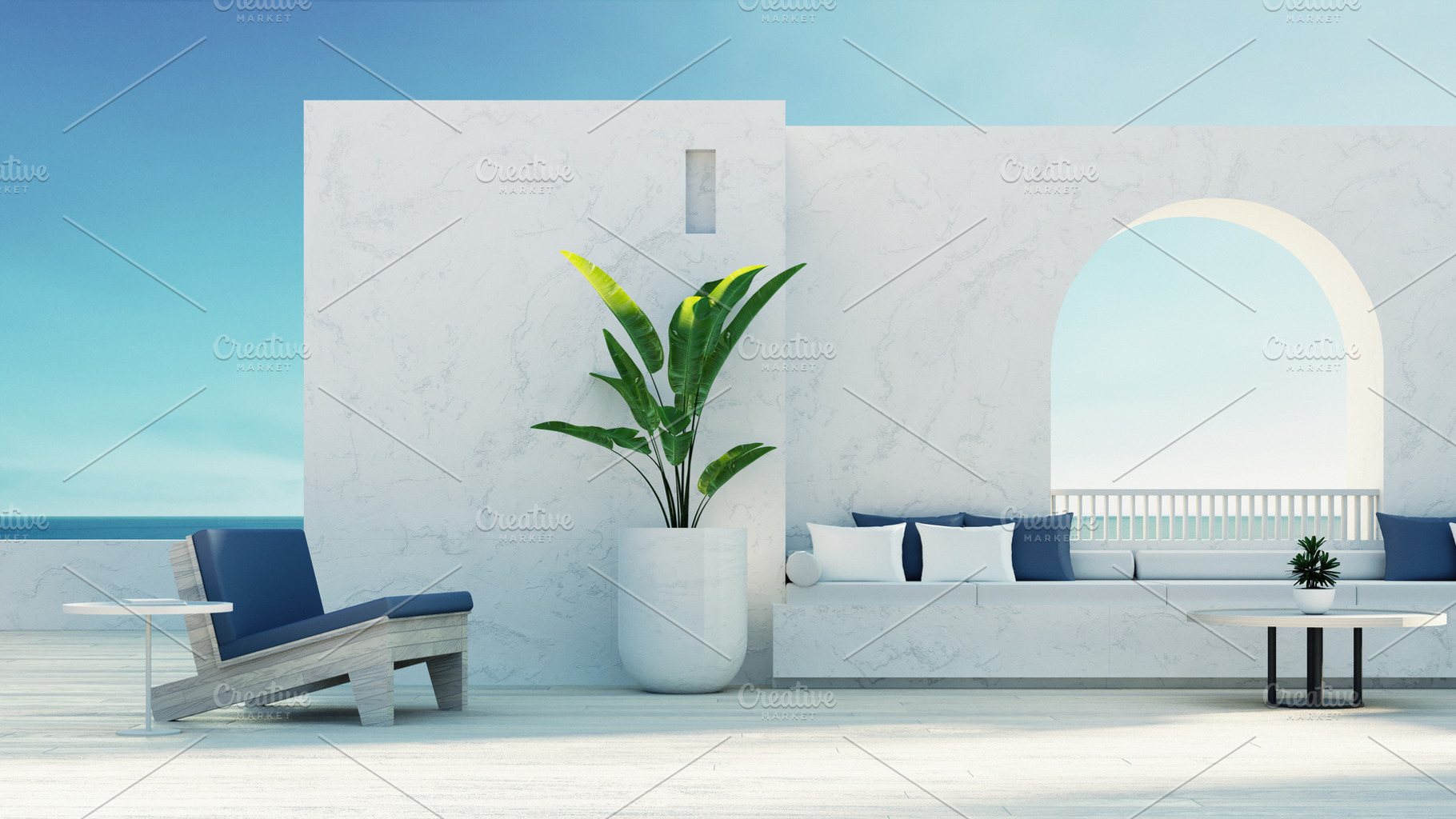 Luxury beach outdoor living, a Holiday Photo by TONTECTONIX