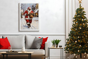 Vintage Black Christmas Wall Art, an Illustration by PrintablesByFranklyn (Thumbnail 6 of 8)