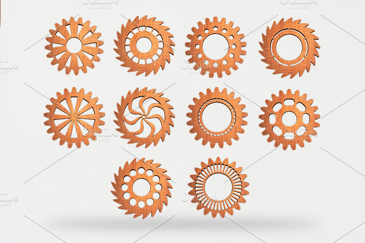 Vintage Cogwheels Bundle preview 2