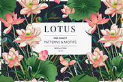 Lotus patterns and illustrations, a Pattern Graphic by Annet lovart (Thumbnail 1 of 17)