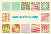 Spring Strawberries in Pastels, a Pattern Graphic by Northern Whimsy Design (Thumbnail 2 of 4)