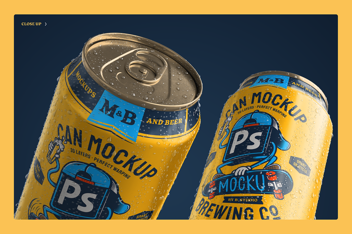 Beer Can Mockup, a Packaging Mockup by Mocku (Photo 10 of 16)