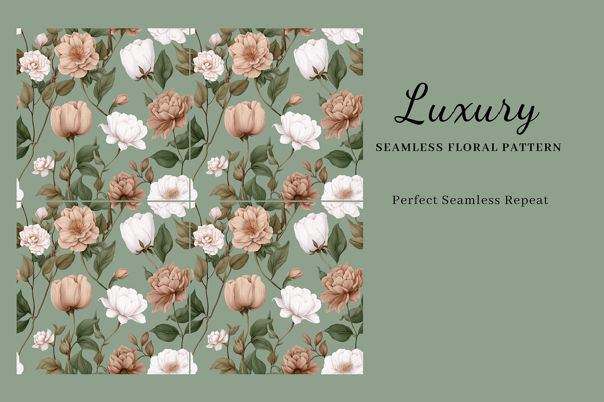 Sage & Blush Botanica Pattern, a Pattern Graphic by LUSH Studio (Photo 3 of 6)