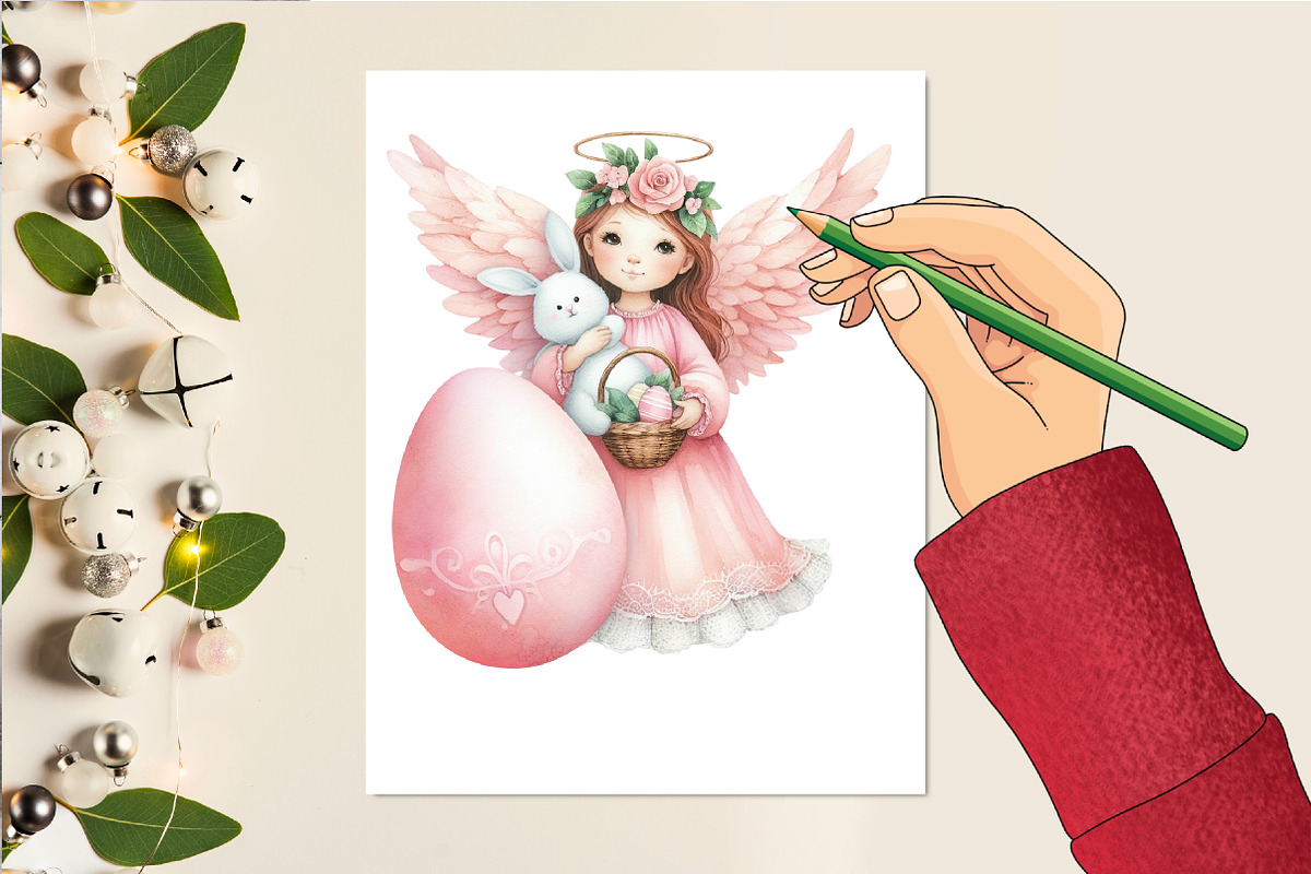 Easter Fairy Clipart, an Illustration by DreamCafeArt (Photo 6 of 6)
